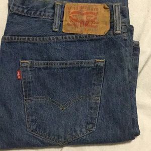 Levi’s 501 button fly jeans in blue, NWOT, W38 L34.